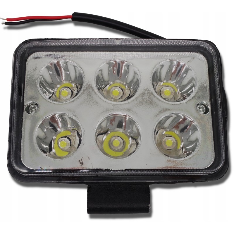 Rectangular LED work lamp headlight 10 80v 6w