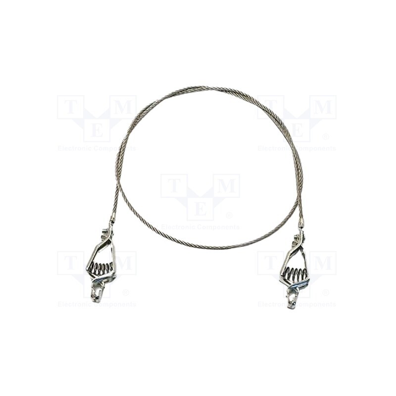 1 pcs x MUELLER ELECTRIC - AI-000475 - Ground/earth cable, both sides,aligator clip, Len: 0.61m