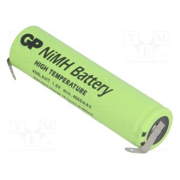 1 pcs x GP - GP400LAHT - Re-battery: Ni-MH, 7/5A, 1.2V, 4000mAh, Ø18.3x70mm, 400mA, -20÷70°C