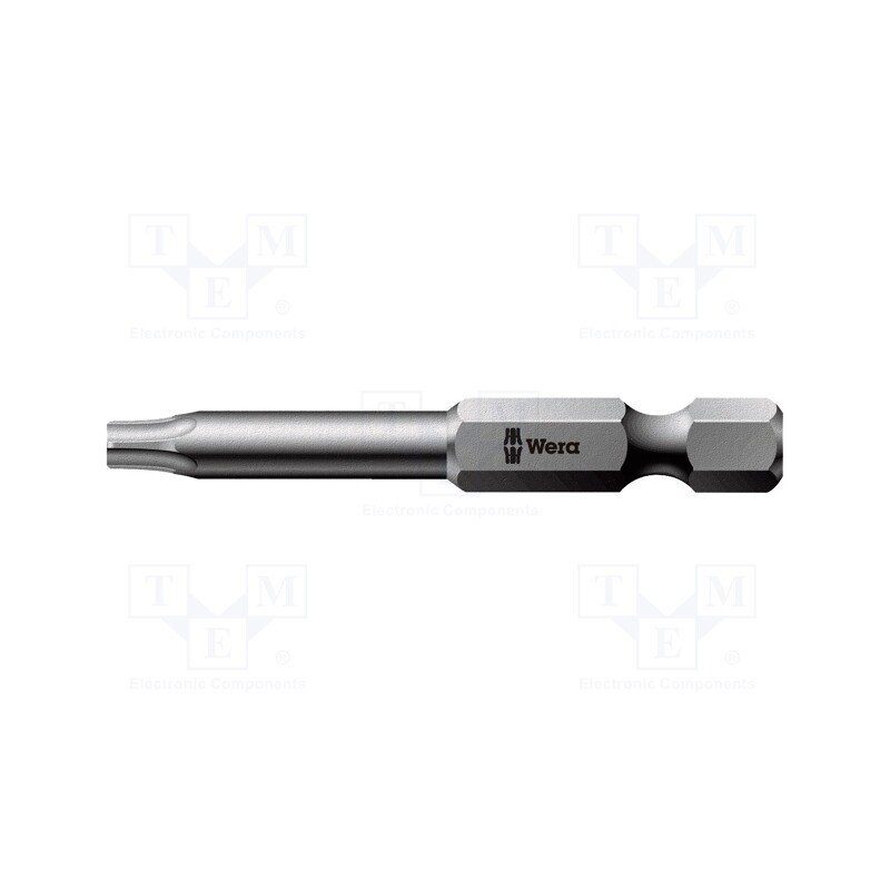 1 pcs x WERA - 5060138001 - Screwdriver bit, Torx®, TX40, Overall len: 50mm