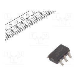 3 pcs x TEXAS INSTRUMENTS - SN74AUC1G240DBVR - IC: digital, buffer,inverting,line driver, Ch: 1, CMOS, SMD, SOT23