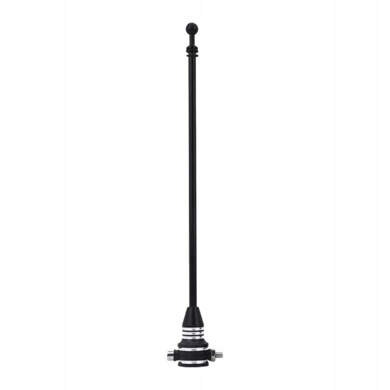 Motorcycle flag pole, trunk, black flag pole