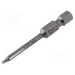 1 pcs x WERA - 5135205001 - Screwdriver bit, Torx®, TX05, Overall len: 50mm