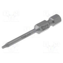 1 pcs x WERA - 5308428001 - Screwdriver bit, Torx®, TX06, Overall len: 50mm