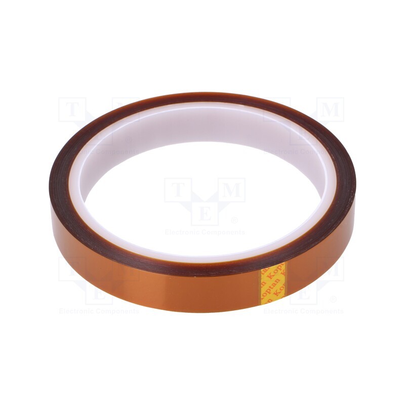 1 rol x ANTISTAT - 051-0002 - Tape: high temperature resistant, Thk: 0.07mm, 50%, amber, W: 14mm