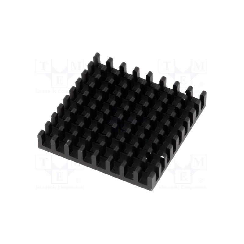 1 pcs x FISCHER ELEKTRONIK - ICKBGA35X35 - Heatsink: extruded, black, L: 35mm, W: 35mm, H: 6mm, aluminium