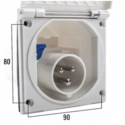 Cee external electrical socket 230v 16a white