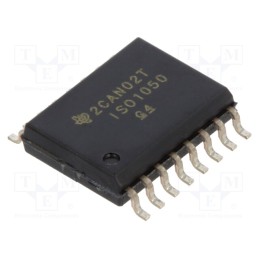 1 pcs x TEXAS INSTRUMENTS - ISO1050DW - IC: interface, transceiver, 3÷5.5VDC, SOIC16, -55÷105°C