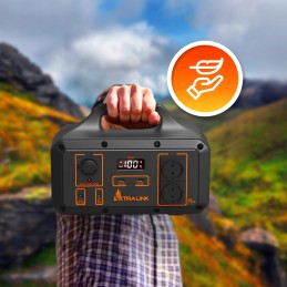 Portable power station 680wh solar panel