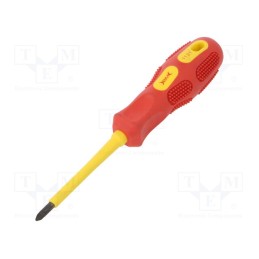 1 pcs x BM GROUP - BM1131 - Screwdriver, insulated, Pozidriv®, PZ1, Blade length: 80mm