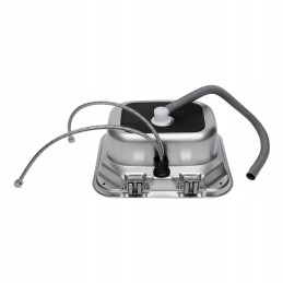 Faucet and sink set for RV camper trailer