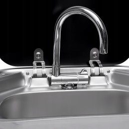 Faucet and sink set for RV camper trailer