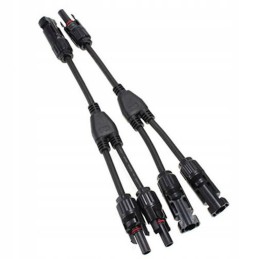 MC4 connector, parallel connector, 2, 1 pair, complete