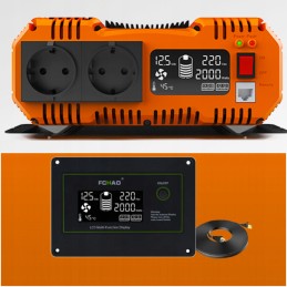 Voltage converter 12v 230v 3000w pure sine current inverter