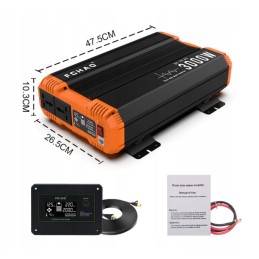 Voltage converter 12v 230v 3000w pure sine current inverter