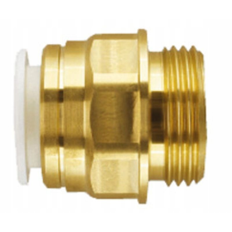 Camper trailer screw connector 12mm x 1 2 brass