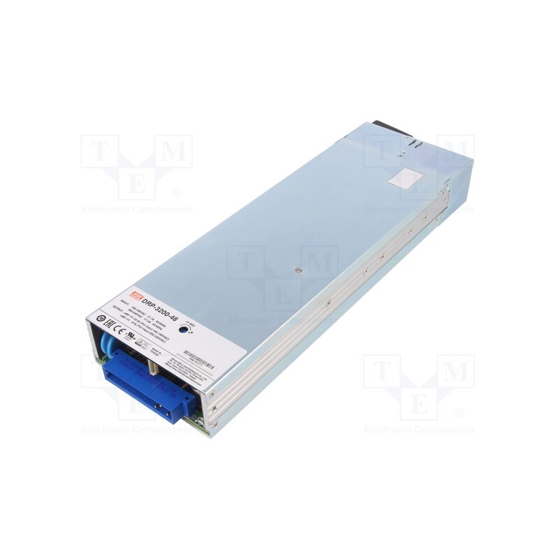 1 pcs x MEAN WELL - DRP-3200-48 - Power supply: switched-mode, for building in,modular, 3216W