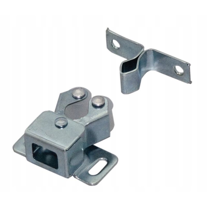 2-part double roller catch for drawers