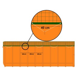 Transport container net 48x48 fi 3mm