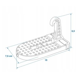 Step with lock, door hinge, ladder, aluminum step
