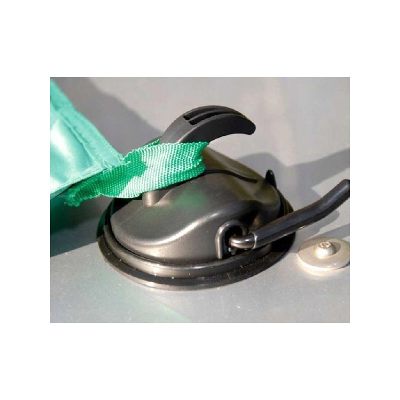 Attachment for tents, super power, suction cup in the shaft