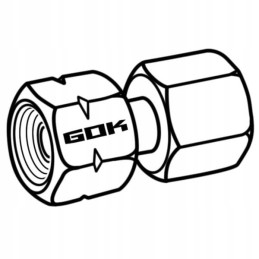 Gas coupler gas g 1 4 lh x rst 8 gok