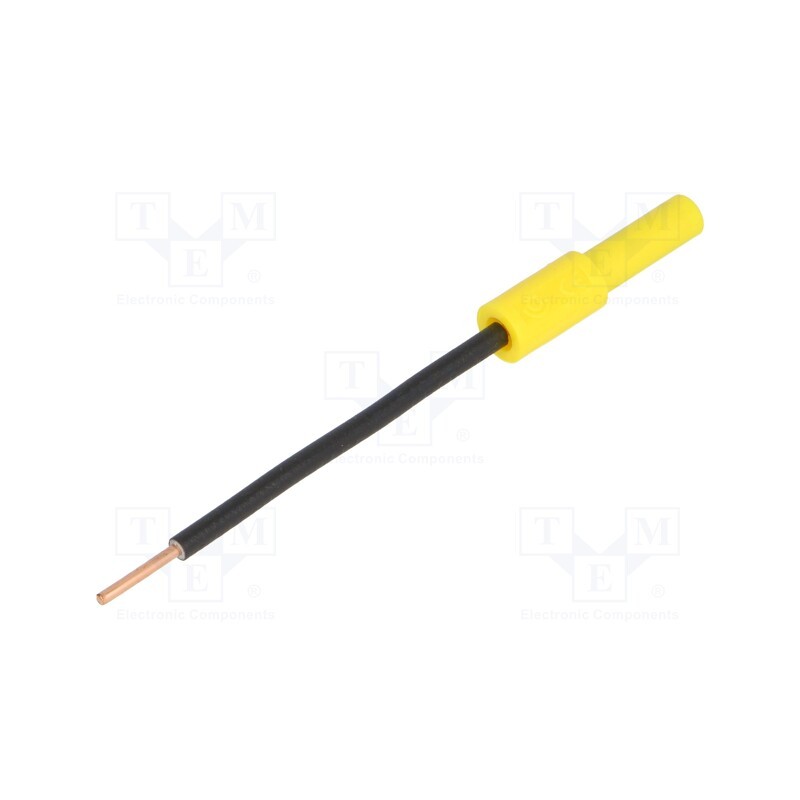 1 pcs x ELECTRO-PJP - ADA86/F/1.8-GE - Probe tip, 10A, yellow, Tip diameter: 1.7mm, Socket size: 4mm