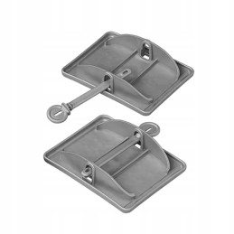 Caravan support leg foot 2 pieces