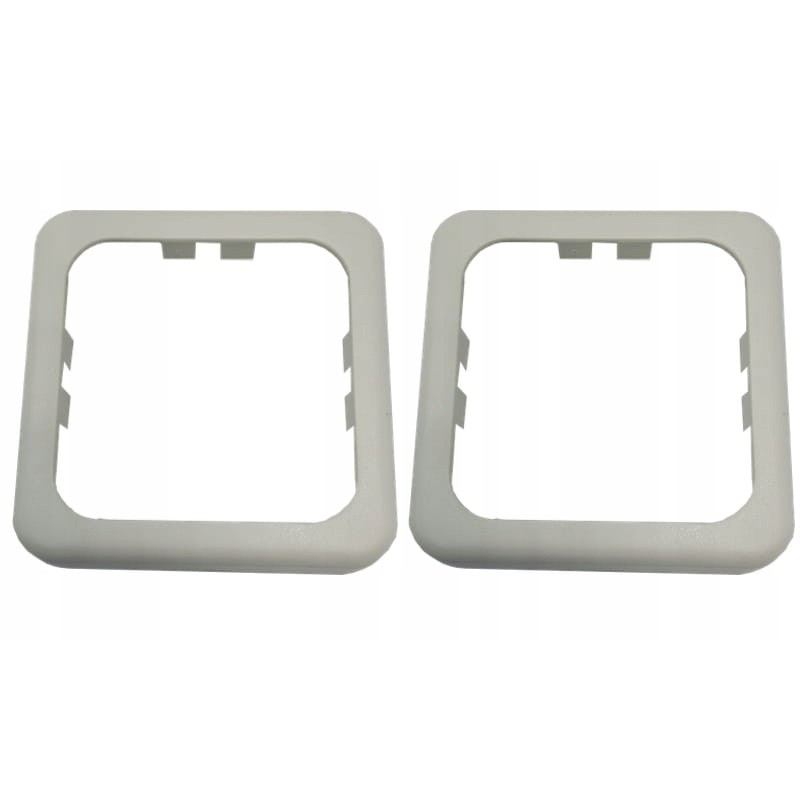 Frame, socket housing, 2 pcs., light gray, pl glue