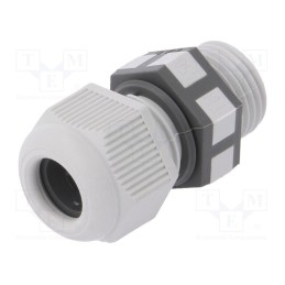 1 pcs x TECHNO - THA.450.B1E - Cable gland, PG9, IP68, polyamide, grey, UL94V-2
