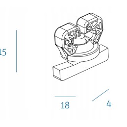 Curtain lock, curtains, teeth, stopper, 10 pcs
