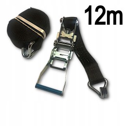 Transport strap, black, 5t 12m 50mm, certified