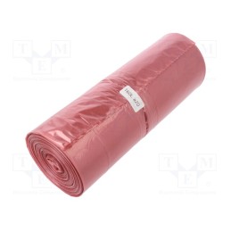 1 rol x PLAST - 03-02-16311 - Trash bags, polyetylene LD, red, 160l, 20pcs.
