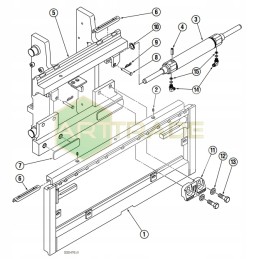 Cascade upper slide for 35c 55c sideshifter 35k 55k