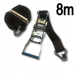 Transport strap, black, 5t 8m 50mm, certified