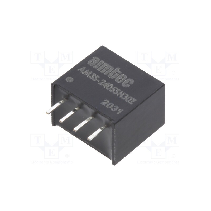 1 pcs x AIMTEC - AM3S-2405SH30Z - Converter: DC/DC, 3W, Uin: 21.6÷26.4V, Uout: 5VDC, Iout: 600mA, SIP4