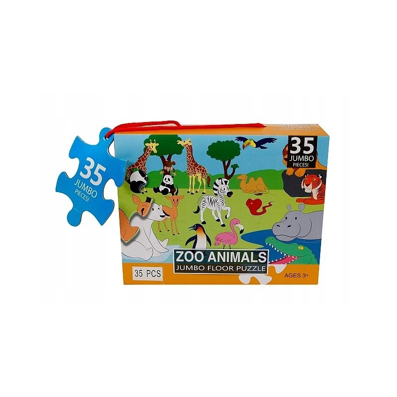 Jumbo zoo floor puzzle, 35 pieces, 60x44cm