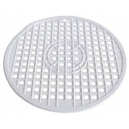 Round white metaltex sink mat, 32 cm