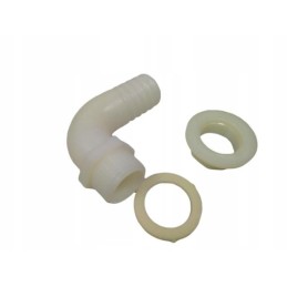 Water connection, angular tank connection, 25 mm