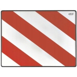 Oversized reflective warning board 50x50, dimensions over 8m