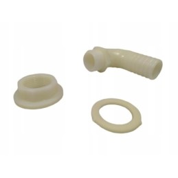 Water connection, angular tank connection, 25 mm