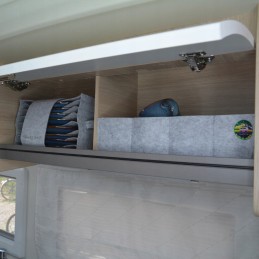 Cup organizer for a camper, trailer, yacht, bright cup grabber