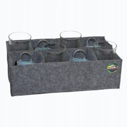 Cup organizer for a camper, trailer, yacht, cup grabber, dark