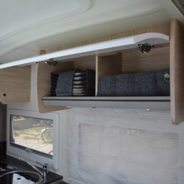 Cup organizer for a camper, trailer, yacht, cup grabber, dark