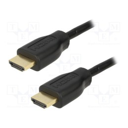 1 pcs x LOGILINK - CH0035 - Cable, HDMI 1.4, HDMI plug,both sides, PVC, Len: 1m, black