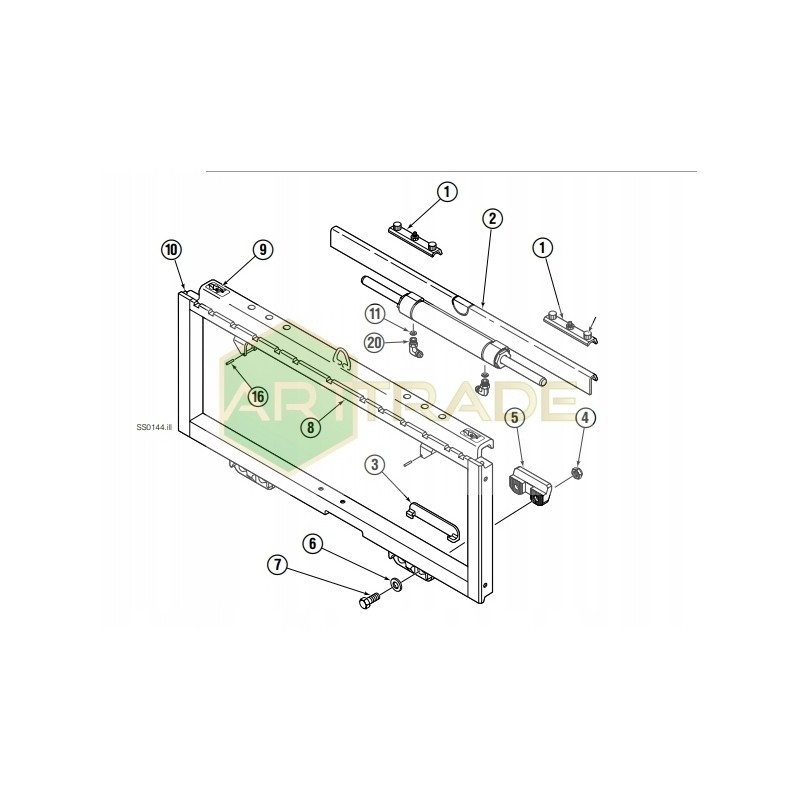 Cascade bottom slide for 55f 55h 55k travel