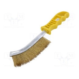 1 pcs x WOLFCRAFT - 2716000 - Brush, wire, brass, plastic, 265mm, Number of rows: 1