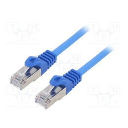 1 pcs x GEMBIRD - PP6-1M/B - Patch cord, F/UTP, 6, stranded, CCA, PVC, blue, 1m, RJ45 plug, 26AWG