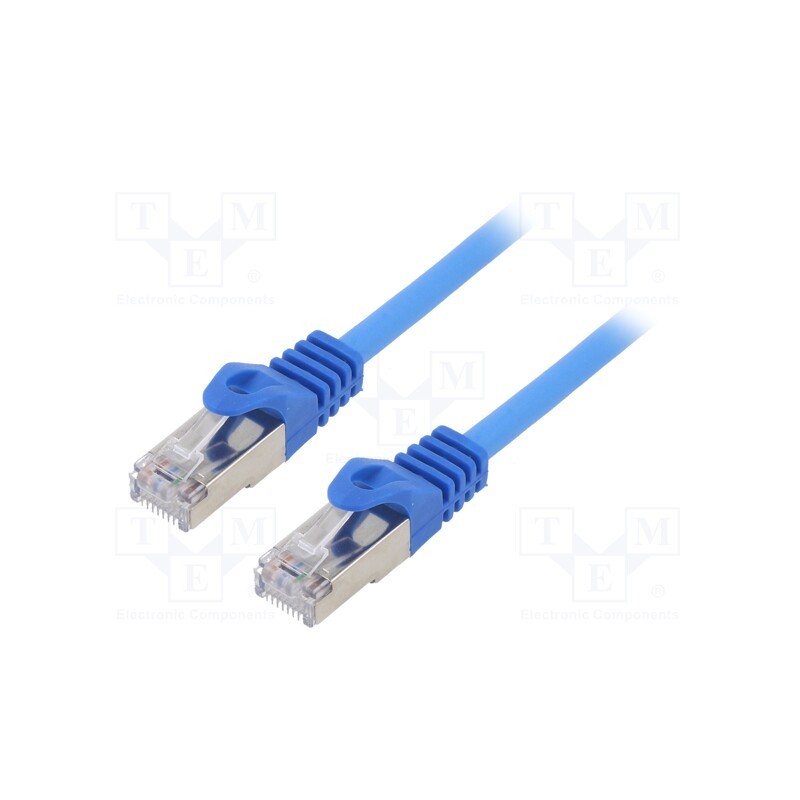 1 pcs x GEMBIRD - PP6-1M/B - Patch cord, F/UTP, 6, stranded, CCA, PVC, blue, 1m, RJ45 plug, 26AWG