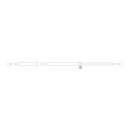 Vestibule tube with clamps, diameter 22mm, 160-260cm